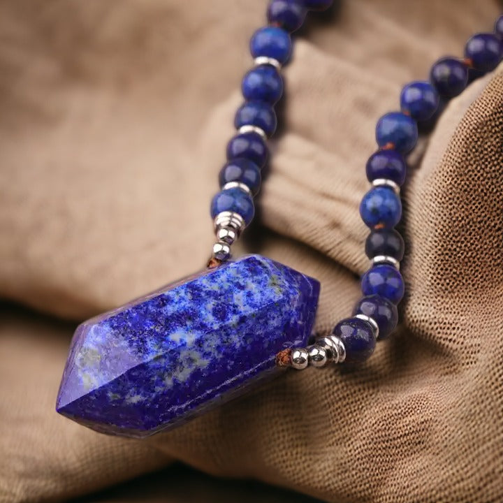 Indigo Charm Lapis Necklace