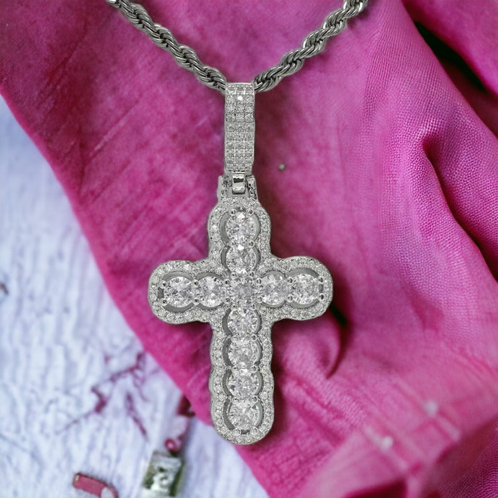 Jesus Crown of Faith Cross-Necklace