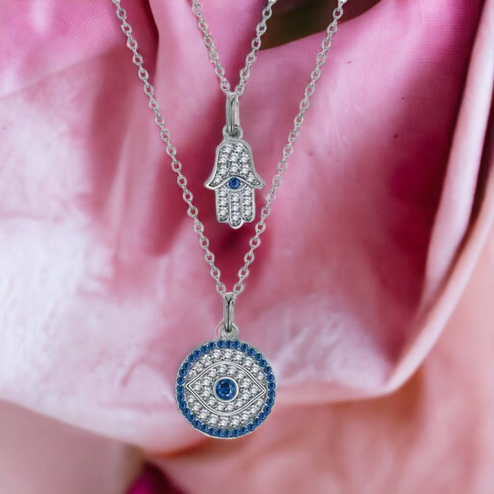 Layered Mesmeric Evil Eye Necklace