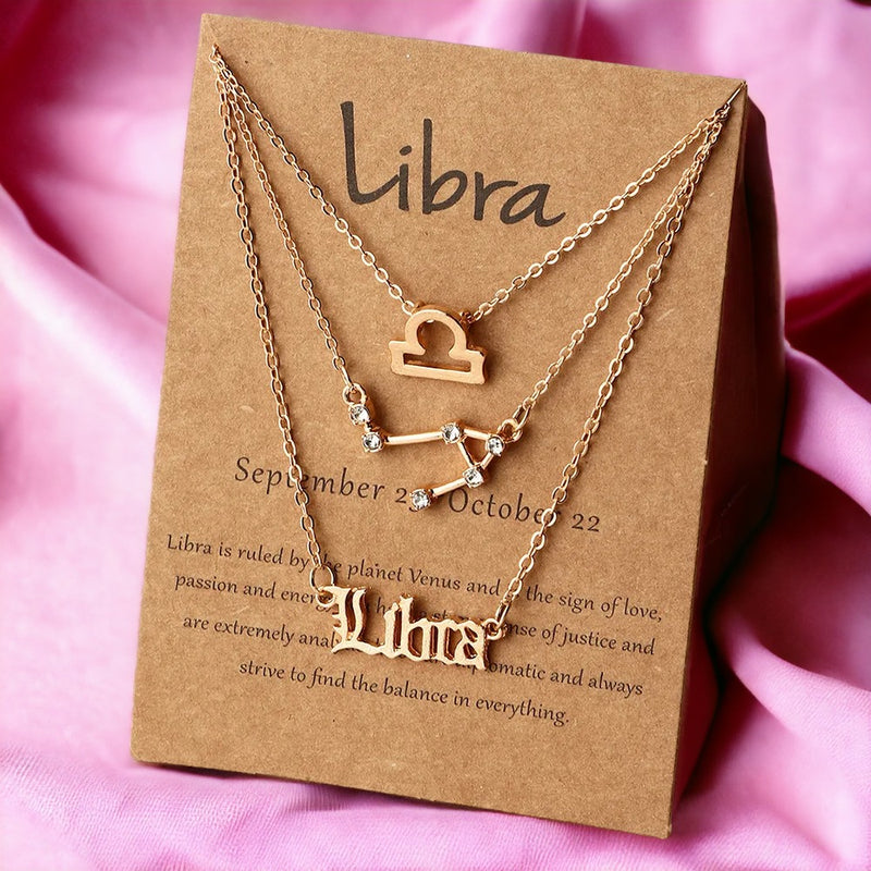 Libra Dainty Layered Necklace