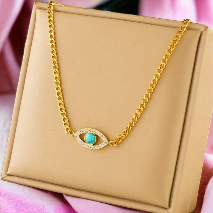 Ocular Charm Evil Eye Necklace