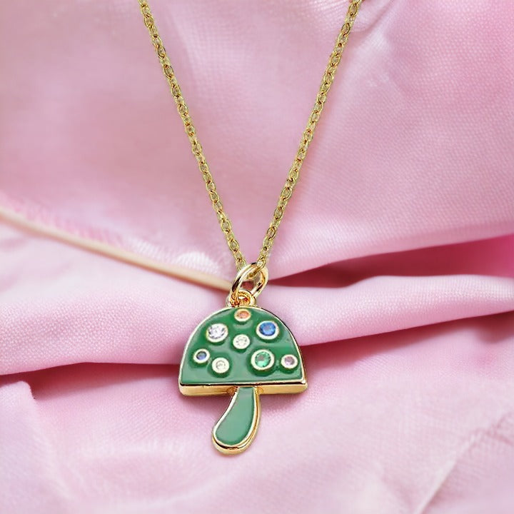 Mystic Mushroom Delight Necklace