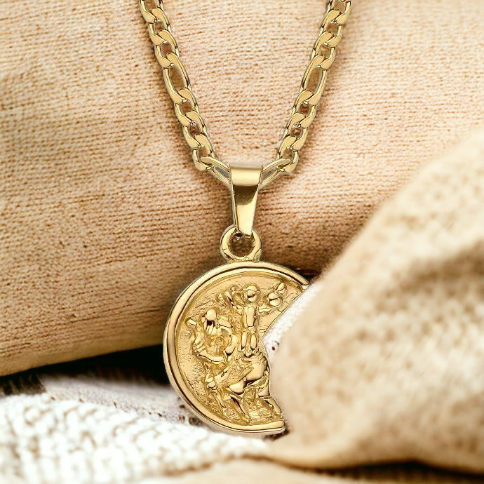 Old Gold St-Christopher Necklace