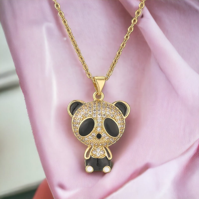 Panda Teddy Bear Necklace