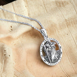 Path Light Silver St Christopher Necklace