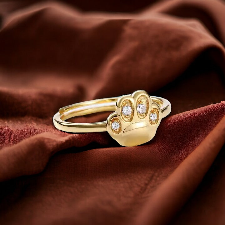 Pet Memorial Paw Ring