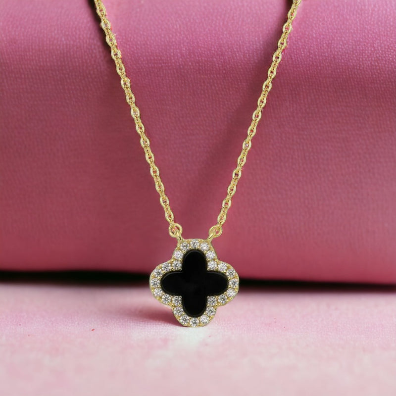 Prosperity Clover Gold Necklace