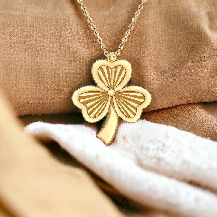 Radiant Clover Gold Necklace