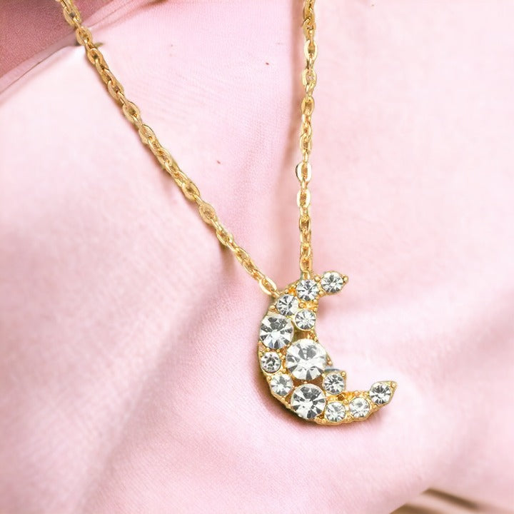 Regal Lunar Gold Necklace