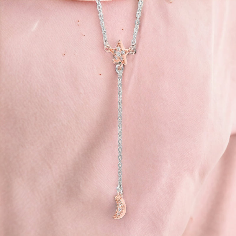 Rose Gold Lunar Glow Necklace