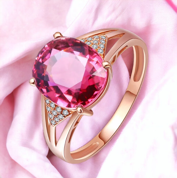 Satin Rose Gold Ring