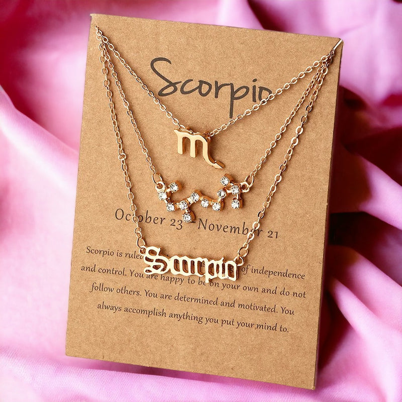 Scorpio Dainty Layered Necklace