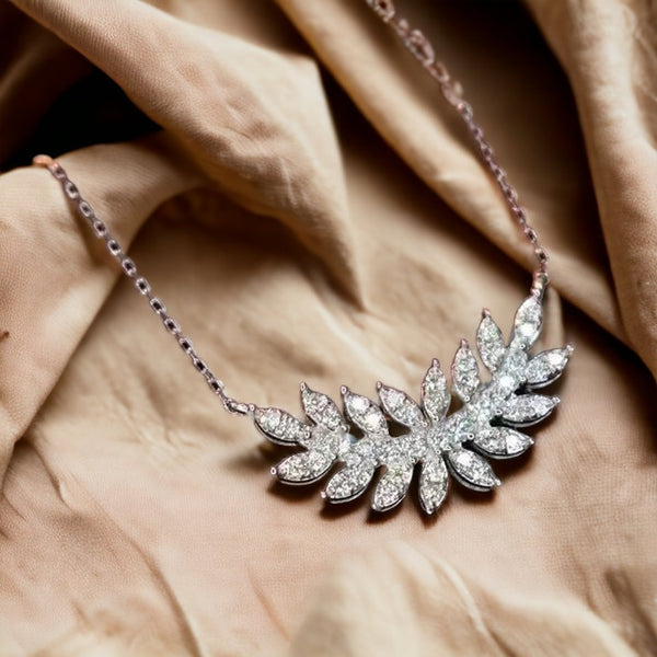 Seasons Silver Leaf Necklace