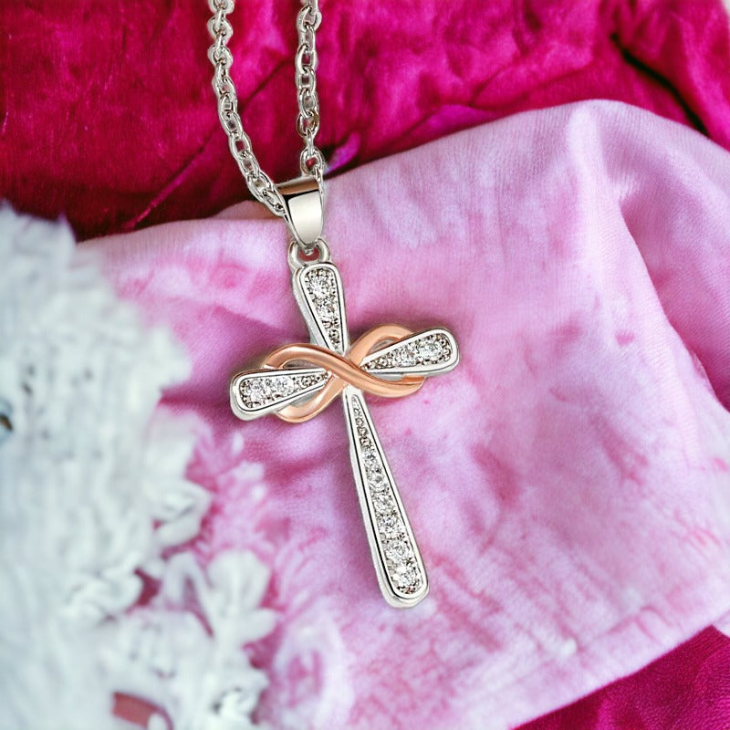 Silver Devotion Cross Necklace