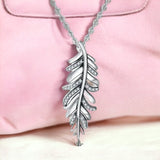 Silver Feather Harmony Necklace