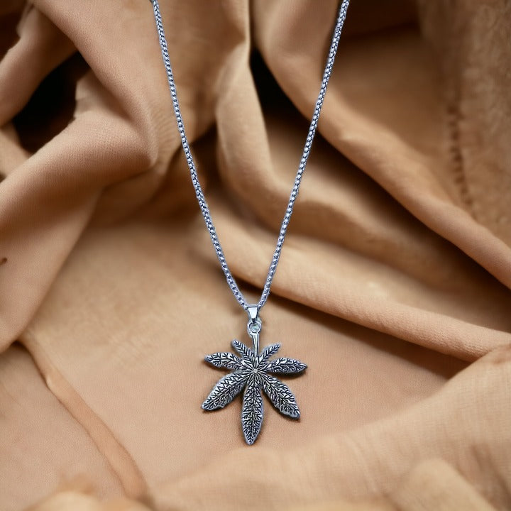 Silver Herb Charm Necklace