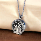 Silver Infinite Nature Tree Necklace