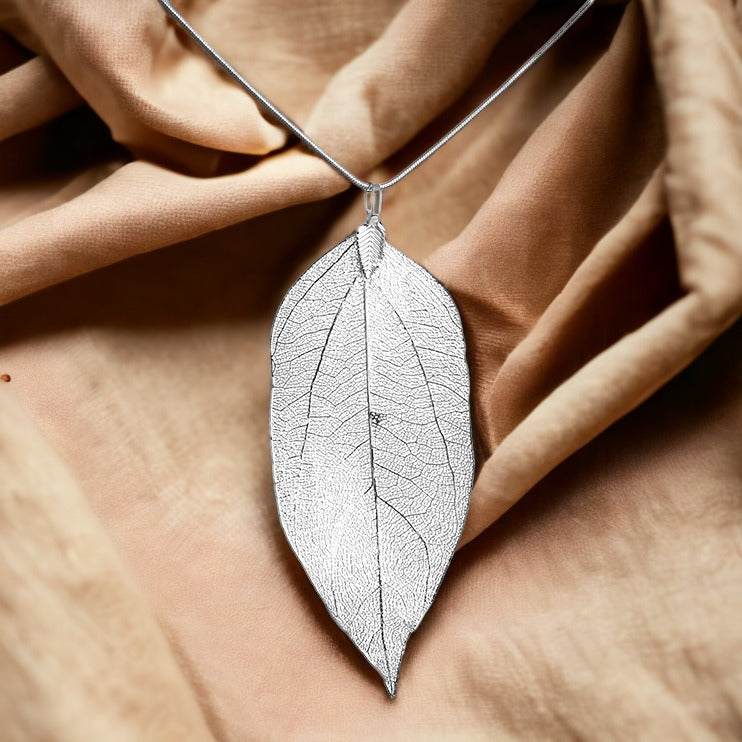 Silver Leaf Necklace