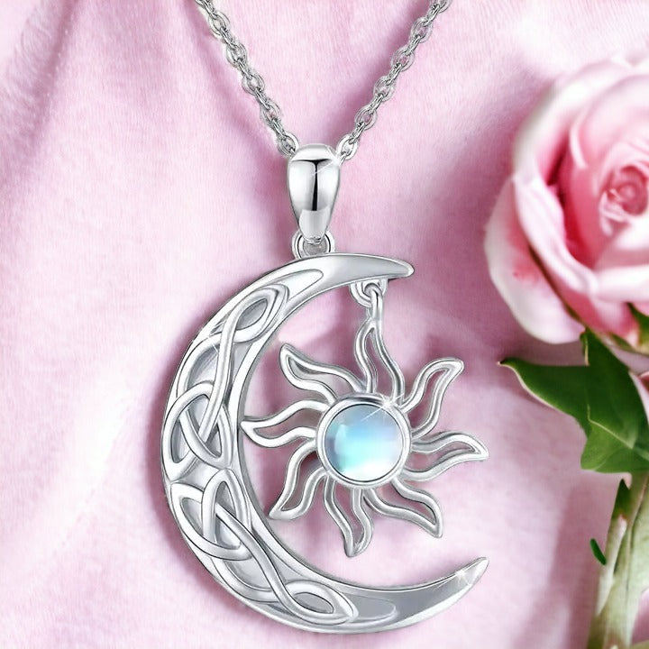 Silver Whisper Moon Necklace