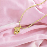 Gold Spirited Mushroom Necklace