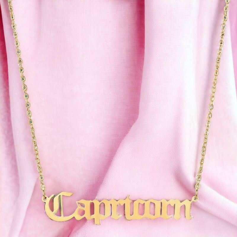 Street Wear Capricorn Necklace