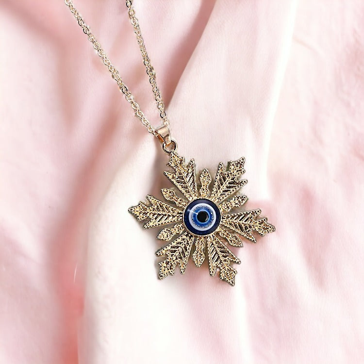 Subtle Watchful Eye Necklace