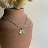 Sun Moon 18kt Gold Plated Stainless Steel Necklace