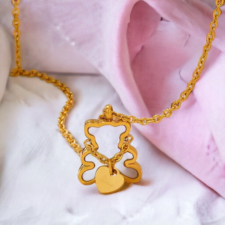 Teddy Affection Gold Necklace