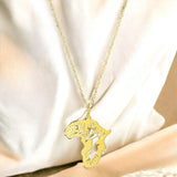 Tree of Prosperity Africa Gold Necklace