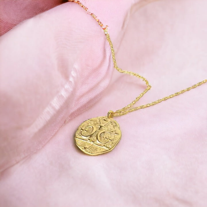 Twilight Moon Gold Necklace