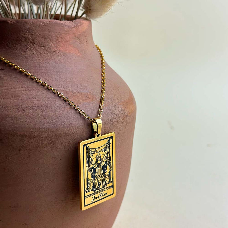 Vintage-Justice-Tarot-Card-Necklace-gold