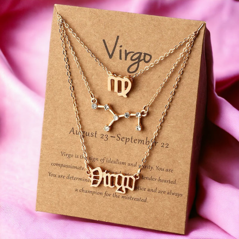 Virgo Dainty Layered Necklace