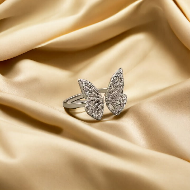 Whispering Wings Butterfly Ring