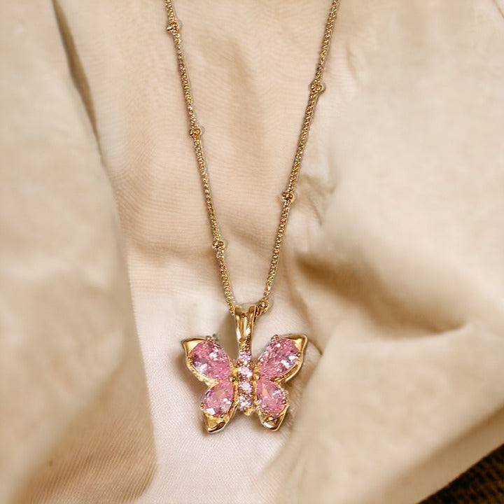 Celestial Diamond Butterfly Necklace