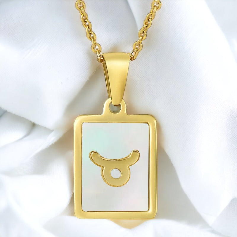 Dainty Taurus Horoscope Necklace