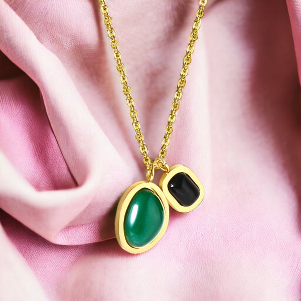 Golden Emerald Dreams Necklace