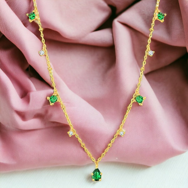 Eternal Charm Emerald Necklace