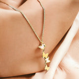 Ethereal Gold Butterfly Pendant