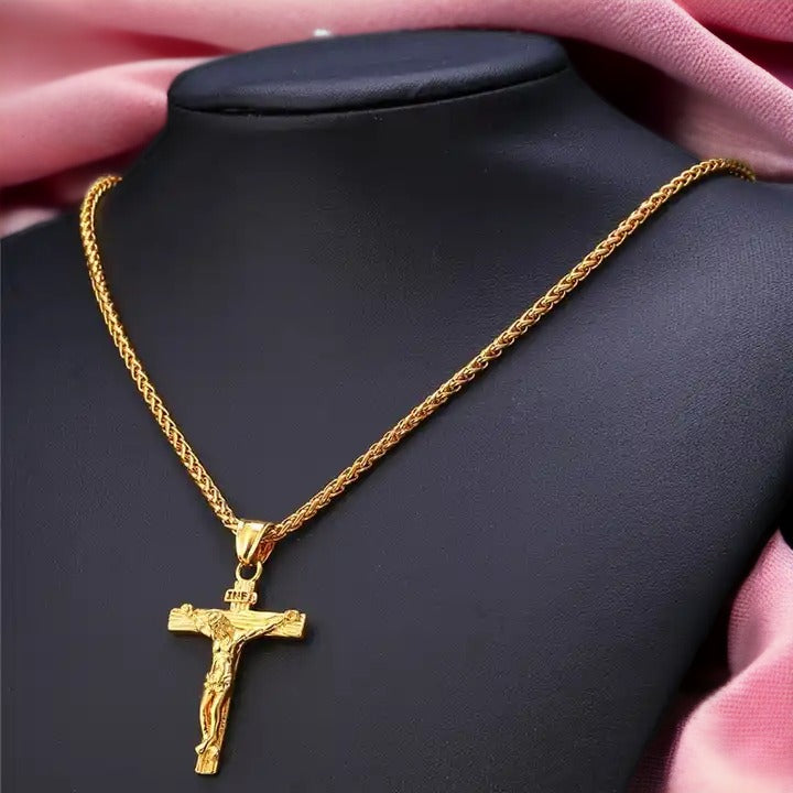 Gold/Silver Crucifix Necklace