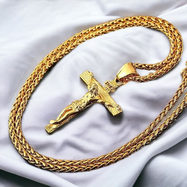 Gold/Silver Crucifix Necklace