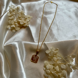 Square Rose Necklace