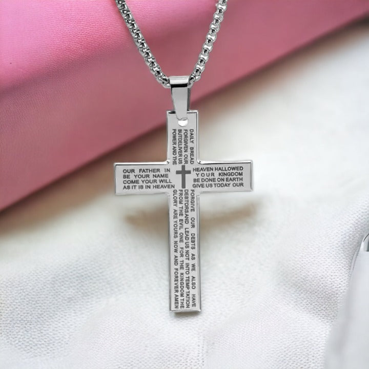 Heavenly Grace Sliver Cross Necklace