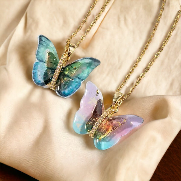 Mirage Diamond Butterfly Necklace