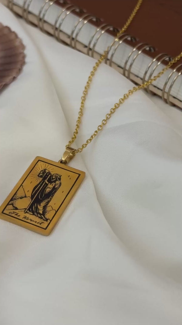 The-Hermit-Vintage-Tarot-Card-Necklace