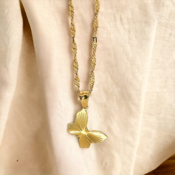 Radiant Gold Flutter Necklace