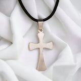 Radiant Light Sliver Cross Necklace Choker