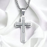 Center Diamond Cross Necklace