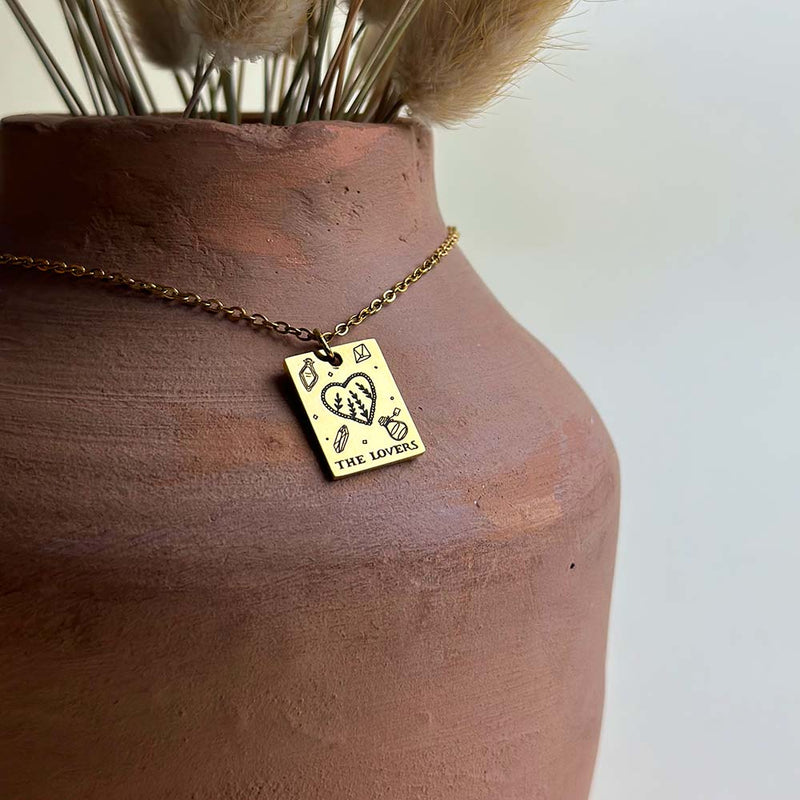 the-lovers-dainty-tarot-card-necklace-stainless-steel