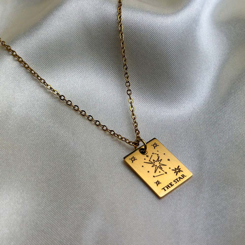 the-star-dainty-tarot-card-necklace-stainless-steel