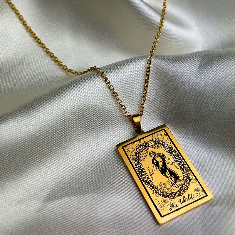 the-world-vintage-tarot-card-necklace-gold